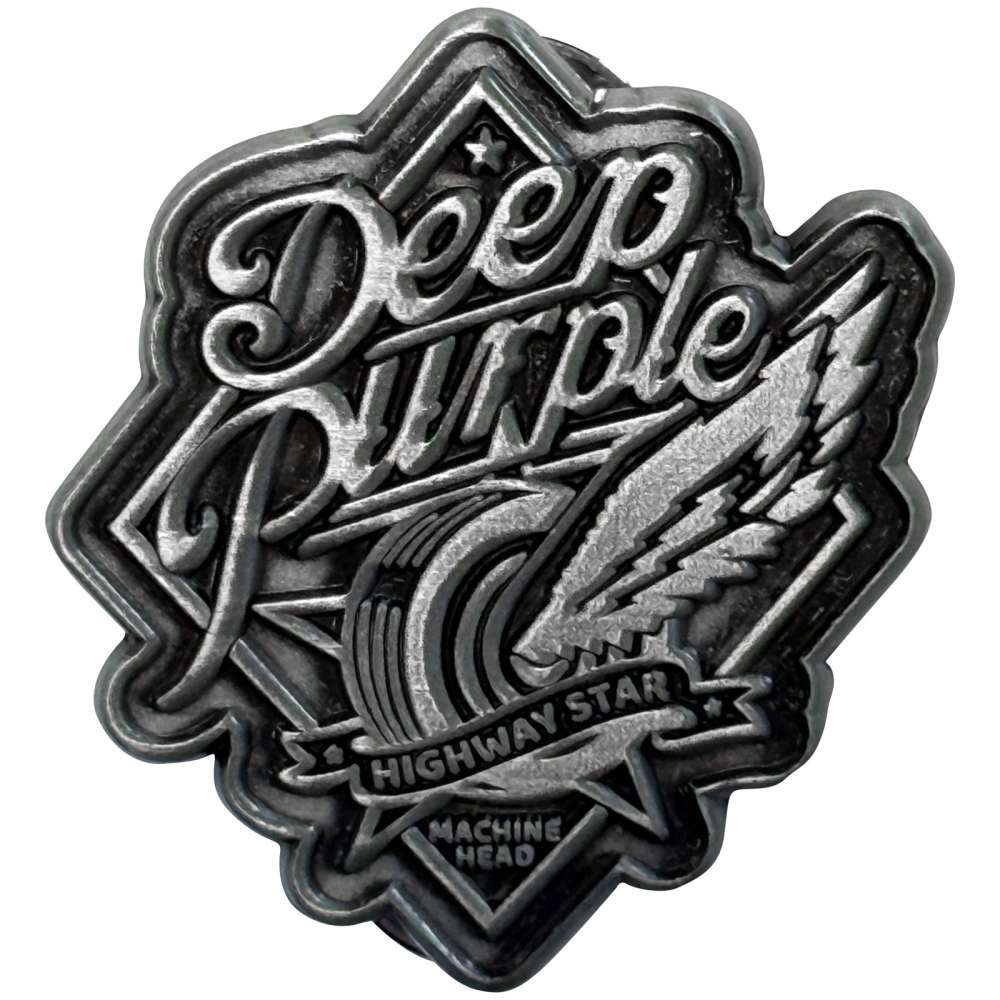 Deep Purple - Highway Star Pin - Silver coloured